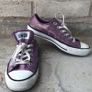 metallic purple converse